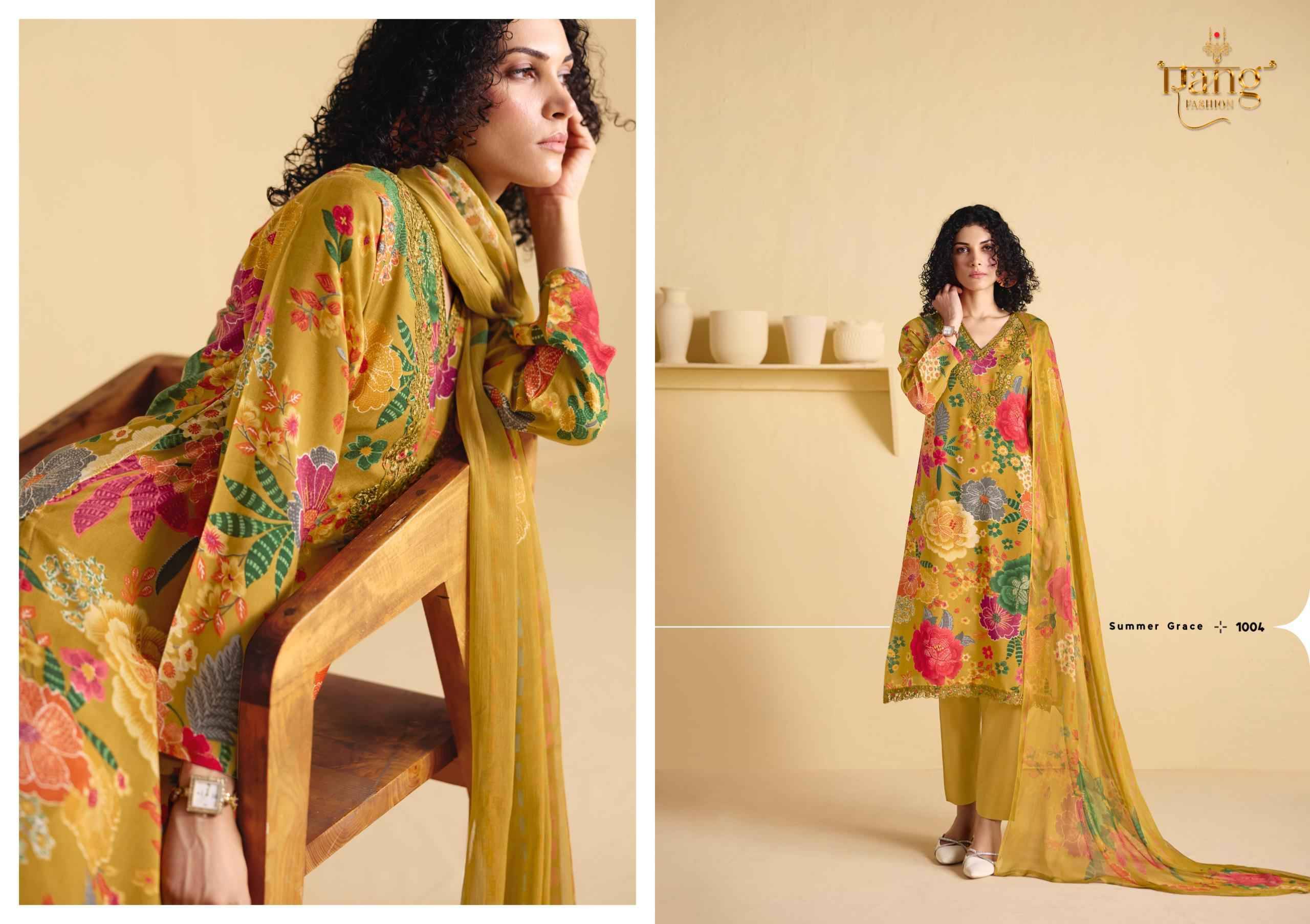 ROSE By RANGATI PRINTS 1001 To 1005 Series Beautiful Festive Suits Stylish Colorful Fancy Casual Wear & Ethnic Wear Viscose Muslin Dresses At Wholesale Price